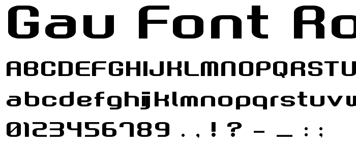 GAU_font_Root Normal font